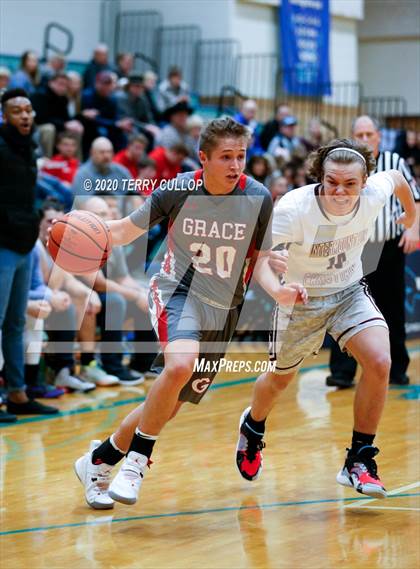 Thumbnail 2 in Grace vs. Intermountain Christian (Eagle Holiday Shootout) photogallery.