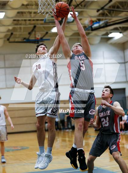 Thumbnail 1 in Grace vs. Intermountain Christian (Eagle Holiday Shootout) photogallery.