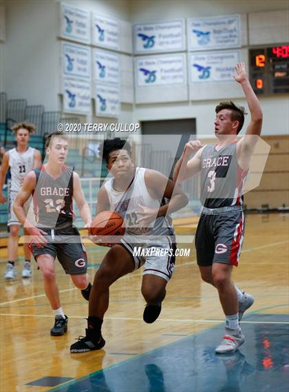 Thumbnail 2 in Grace vs. Intermountain Christian (Eagle Holiday Shootout) photogallery.