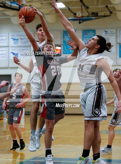 Thumbnail 1 in Grace vs. Intermountain Christian (Eagle Holiday Shootout) photogallery.