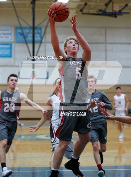 Thumbnail 1 in Grace vs. Intermountain Christian (Eagle Holiday Shootout) photogallery.