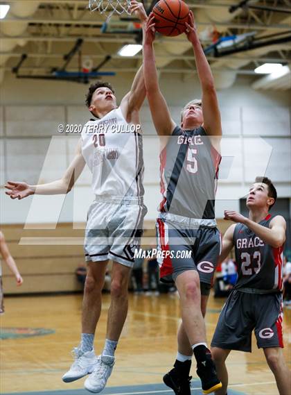 Thumbnail 2 in Grace vs. Intermountain Christian (Eagle Holiday Shootout) photogallery.