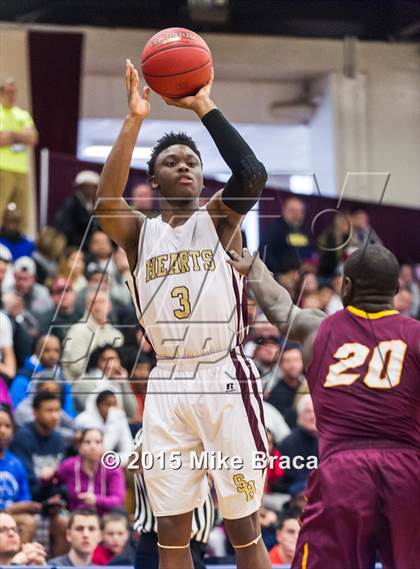 Thumbnail 1 in Christ the King vs Sacred Heart (Spalding HoopHall Classic) photogallery.