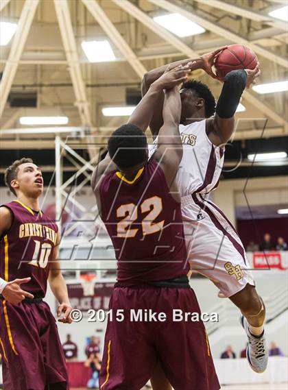 Thumbnail 1 in Christ the King vs Sacred Heart (Spalding HoopHall Classic) photogallery.