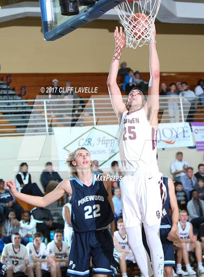 Thumbnail 2 in Pinewood Prep vs Don Bosco Prep (Rotary Roundball Classic) photogallery.