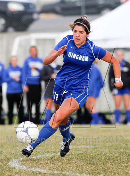 Thumbnail 3 in Bingham vs Hillcrest (UHSAA 5A First Round Playoff) photogallery.