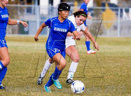 Thumbnail 3 in Bingham vs Hillcrest (UHSAA 5A First Round Playoff) photogallery.