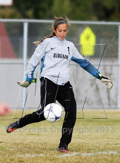 Thumbnail 3 in Bingham vs Hillcrest (UHSAA 5A First Round Playoff) photogallery.