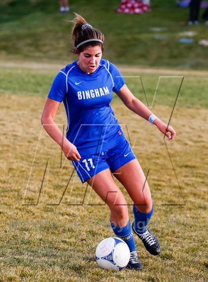 Thumbnail 3 in Bingham vs Hillcrest (UHSAA 5A First Round Playoff) photogallery.