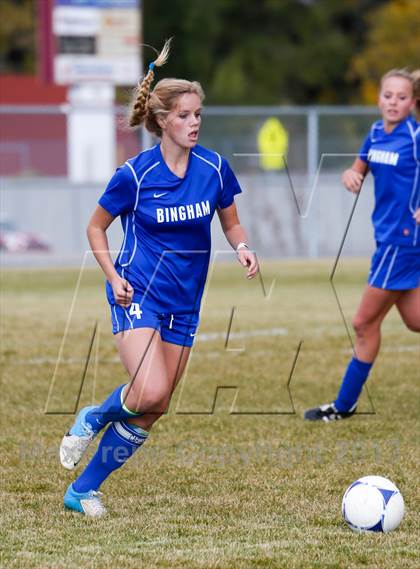 Thumbnail 2 in Bingham vs Hillcrest (UHSAA 5A First Round Playoff) photogallery.