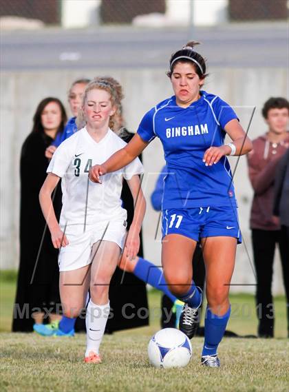 Thumbnail 1 in Bingham vs Hillcrest (UHSAA 5A First Round Playoff) photogallery.