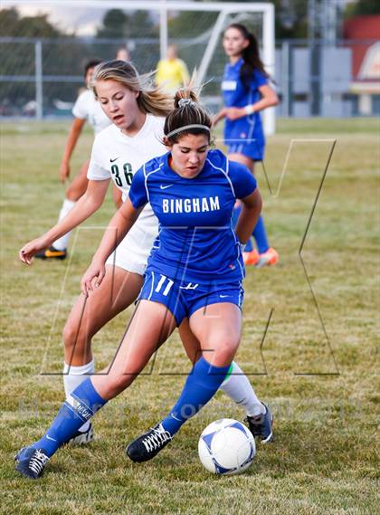 Thumbnail 1 in Bingham vs Hillcrest (UHSAA 5A First Round Playoff) photogallery.