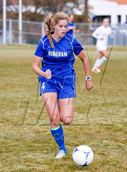 Thumbnail 3 in Bingham vs Hillcrest (UHSAA 5A First Round Playoff) photogallery.