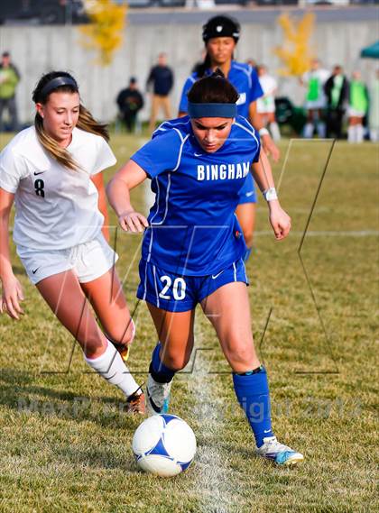 Thumbnail 2 in Bingham vs Hillcrest (UHSAA 5A First Round Playoff) photogallery.