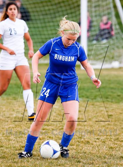 Thumbnail 3 in Bingham vs Hillcrest (UHSAA 5A First Round Playoff) photogallery.