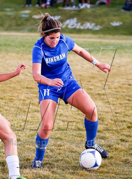 Thumbnail 3 in Bingham vs Hillcrest (UHSAA 5A First Round Playoff) photogallery.
