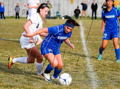 Thumbnail 2 in Bingham vs Hillcrest (UHSAA 5A First Round Playoff) photogallery.