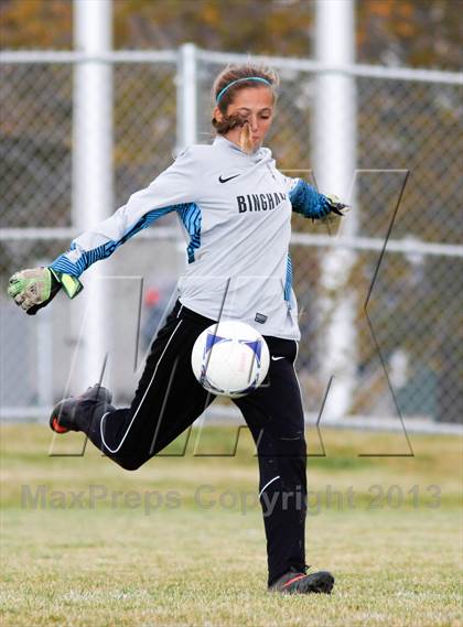 Thumbnail 2 in Bingham vs Hillcrest (UHSAA 5A First Round Playoff) photogallery.