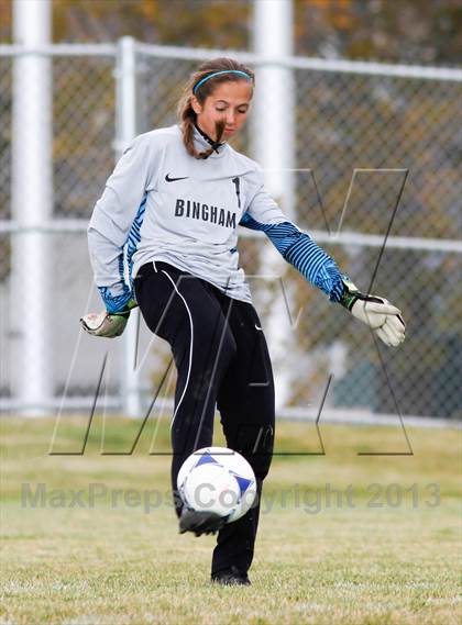 Thumbnail 3 in Bingham vs Hillcrest (UHSAA 5A First Round Playoff) photogallery.