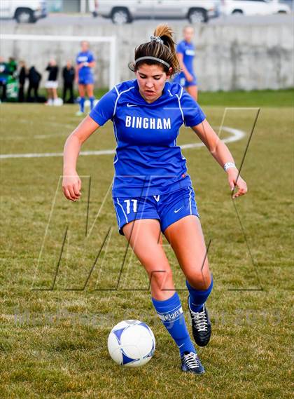 Thumbnail 3 in Bingham vs Hillcrest (UHSAA 5A First Round Playoff) photogallery.