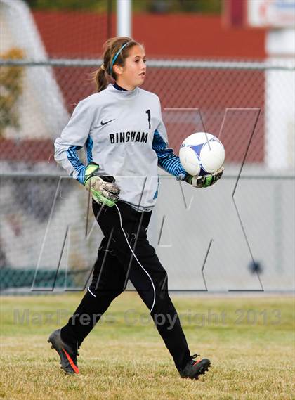Thumbnail 1 in Bingham vs Hillcrest (UHSAA 5A First Round Playoff) photogallery.