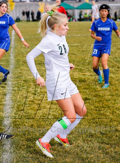 Thumbnail 3 in Bingham vs Hillcrest (UHSAA 5A First Round Playoff) photogallery.