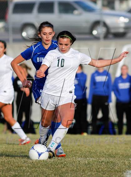 Thumbnail 2 in Bingham vs Hillcrest (UHSAA 5A First Round Playoff) photogallery.