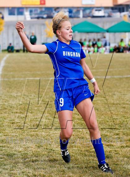 Thumbnail 3 in Bingham vs Hillcrest (UHSAA 5A First Round Playoff) photogallery.