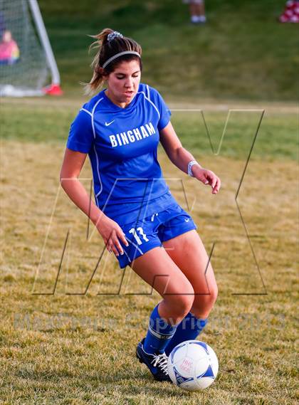 Thumbnail 2 in Bingham vs Hillcrest (UHSAA 5A First Round Playoff) photogallery.