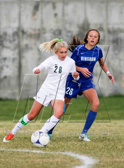 Thumbnail 3 in Bingham vs Hillcrest (UHSAA 5A First Round Playoff) photogallery.