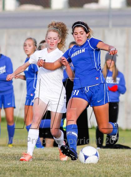 Thumbnail 2 in Bingham vs Hillcrest (UHSAA 5A First Round Playoff) photogallery.