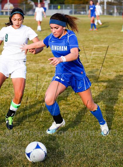 Thumbnail 3 in Bingham vs Hillcrest (UHSAA 5A First Round Playoff) photogallery.
