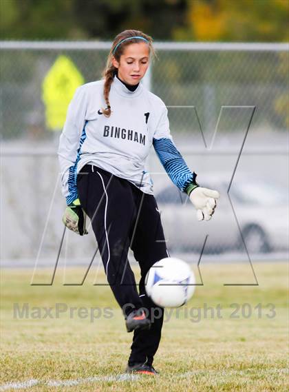 Thumbnail 1 in Bingham vs Hillcrest (UHSAA 5A First Round Playoff) photogallery.