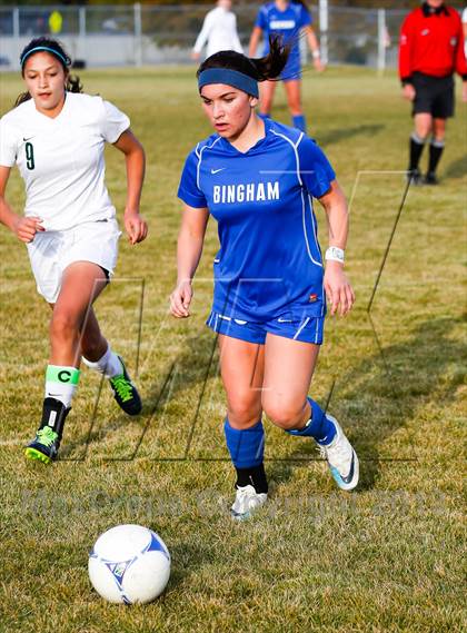 Thumbnail 2 in Bingham vs Hillcrest (UHSAA 5A First Round Playoff) photogallery.