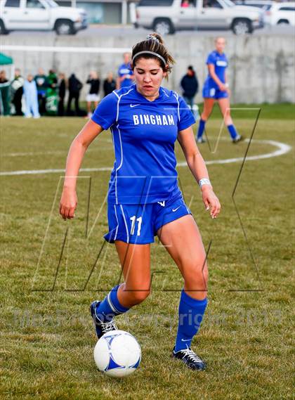 Thumbnail 2 in Bingham vs Hillcrest (UHSAA 5A First Round Playoff) photogallery.