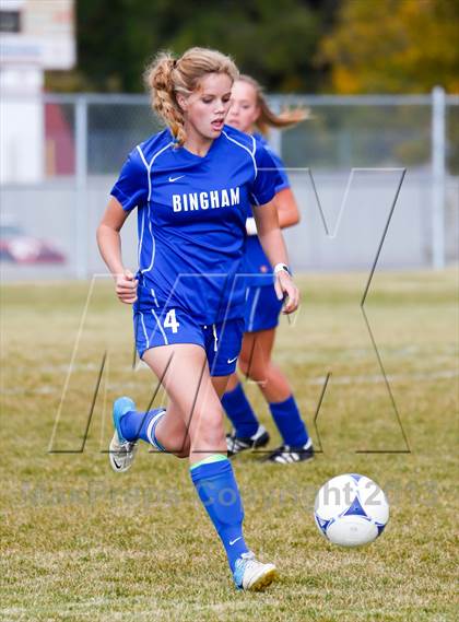 Thumbnail 3 in Bingham vs Hillcrest (UHSAA 5A First Round Playoff) photogallery.