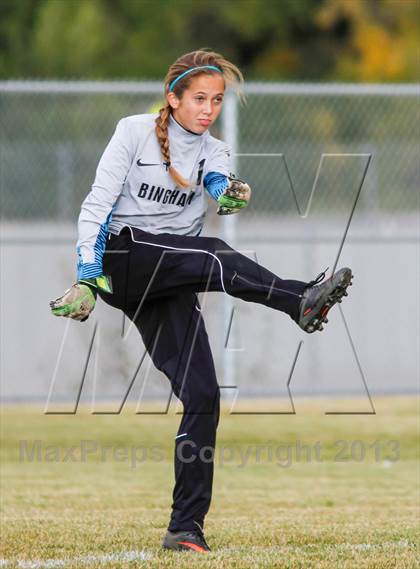 Thumbnail 1 in Bingham vs Hillcrest (UHSAA 5A First Round Playoff) photogallery.