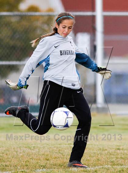 Thumbnail 3 in Bingham vs Hillcrest (UHSAA 5A First Round Playoff) photogallery.