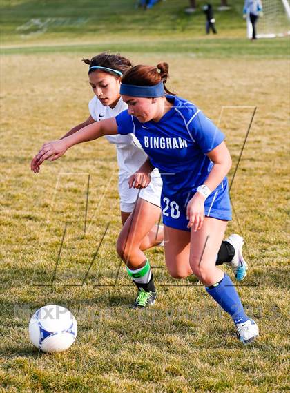 Thumbnail 2 in Bingham vs Hillcrest (UHSAA 5A First Round Playoff) photogallery.