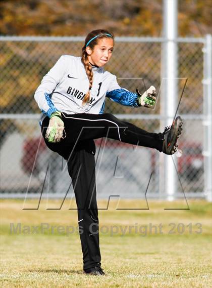 Thumbnail 3 in Bingham vs Hillcrest (UHSAA 5A First Round Playoff) photogallery.