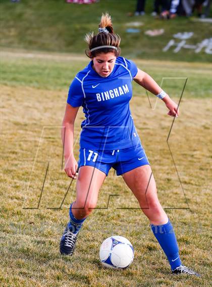 Thumbnail 1 in Bingham vs Hillcrest (UHSAA 5A First Round Playoff) photogallery.