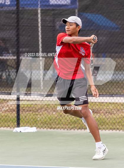 Thumbnail 3 in Franklin Academy vs. Raleigh Charter (NCHSAA 2A Individual Finals) photogallery.