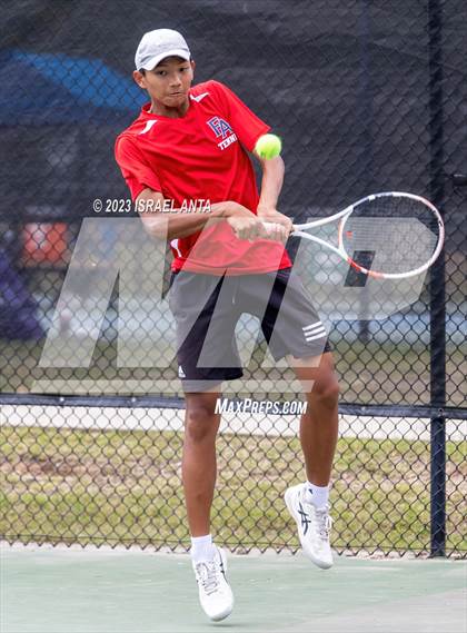 Thumbnail 1 in Franklin Academy vs. Raleigh Charter (NCHSAA 2A Individual Finals) photogallery.