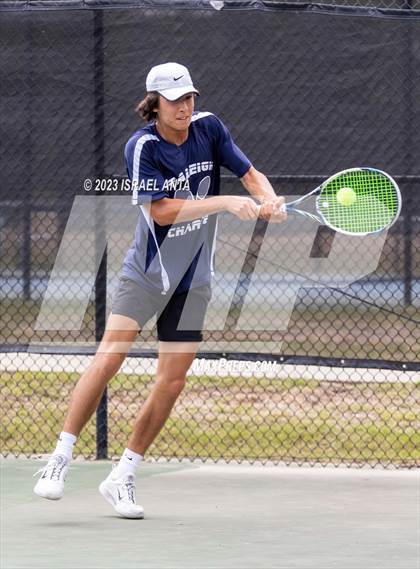 Thumbnail 3 in Franklin Academy vs. Raleigh Charter (NCHSAA 2A Individual Finals) photogallery.