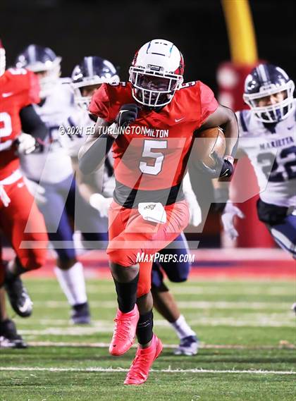 Thumbnail 2 in Marietta @ Milton (GHSA 7A Playoff Round 2) photogallery.