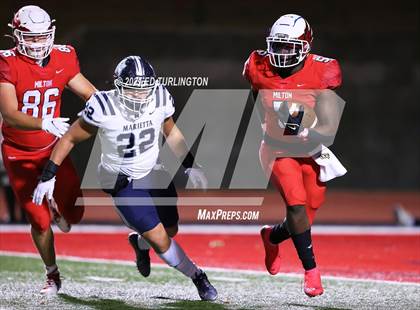 Thumbnail 3 in Marietta @ Milton (GHSA 7A Playoff Round 2) photogallery.