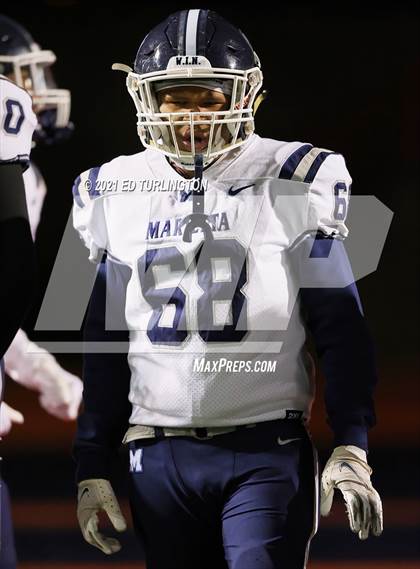 Thumbnail 2 in Marietta @ Milton (GHSA 7A Playoff Round 2) photogallery.