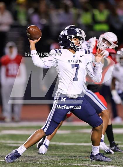 Thumbnail 3 in Marietta @ Milton (GHSA 7A Playoff Round 2) photogallery.