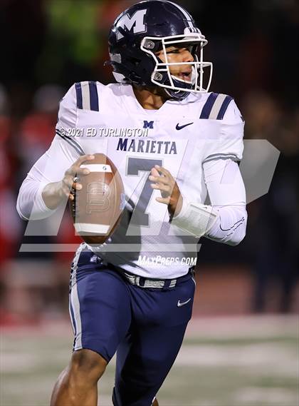 Thumbnail 3 in Marietta @ Milton (GHSA 7A Playoff Round 2) photogallery.