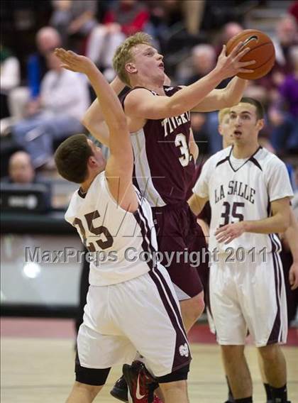 Thumbnail 1 in LaSalle Academy vs. Tiverton (RIIL State Round 1) photogallery.